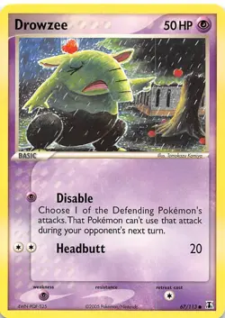 Drowzee 67/113 Common Delta Species Pokemon NM 001376 - Image 1