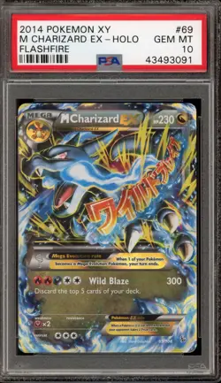 Pokemon M Charizard EX XY Flashfire Holo Rare #69 PSA 10 Gem Mint - Image 1