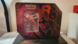 Pokemon TCG Team Rocket Mewtwo Destined Rivals Tin Brand New Factory Sealed - Image 1