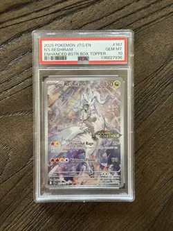 N's Reshiram - (Journey Together Stamped) 167/159 Box Topper PSA 10 Pokemon - Image 1
