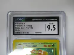 1999 Pokemon Base Set Venusaur 15/102 Holo CGC 9.5 - Image 2