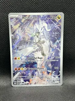 N’s Reshiram 167/159 ILLUSTRATION RARE HOLO Journey Together Sv09 Pokemon IR TCG - Image 3