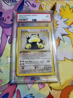 1999 Pokemon Jungle Set Snorlax #27 First Edition PSA 9 - Image 1