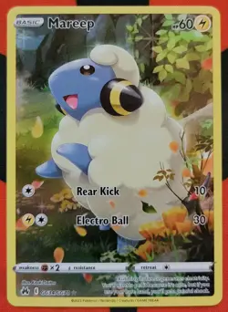 Pokemon TCG Mareep Crown Zenith: Galarian Gallery GG34/GG70 Full Art NM - Image 1