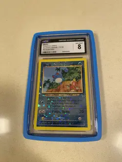 CGC 8 Marill Reverse-Holo 2001 Pokemon Southern Islands Promo #11 SWIRL 🌀 NM-MT - Image 1