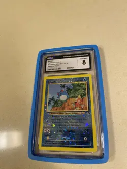 CGC 8 Marill Reverse-Holo 2001 Pokemon Southern Islands Promo #11 SWIRL 🌀 NM-MT - Image 2