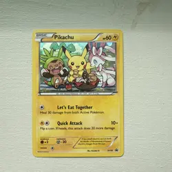 Pokemon TCG Pikachu XY95 XY Holo Black Star Promo - Image 1