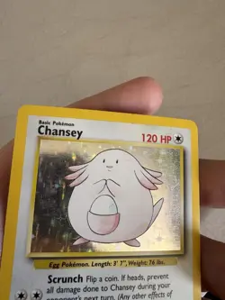 Chansey Holo Rare Base Set 3/102 Pokemon TCG LP Free Postage - Image 3