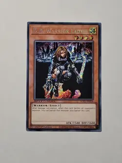 Yugioh: D.D. Warrior Lady - SGX1-ENE04 - Secret Rare - 1st Edition - NM/M (A168) - Image 1