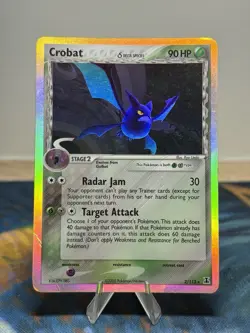 Crobat Ex Delta Species Set 2/113 Holo Rare Pokemon Card HP MP - Image 1