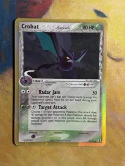 Crobat Ex Delta Species Set 2/113 Holo Rare Pokemon Card HP MP - Image 2
