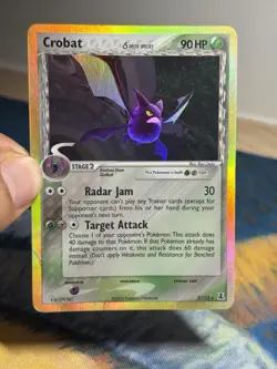 Crobat Ex Delta Species Set 2/113 Holo Rare Pokemon Card HP MP - Image 3