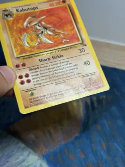 Kabutops Fossil 24/62 Rare Pokemon Card Non Holo 1999 Vintage Wotc HP - Image 5