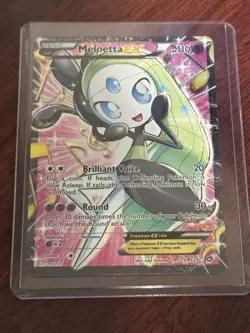 Pokemon TCG Meloetta EX Full Art Ultra Rare Card RC25/RC25 Legendary Treasures - Image 1