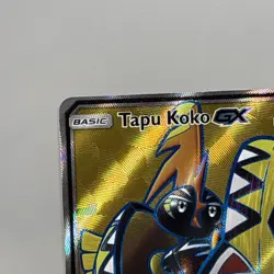 Tapu Koko GX 135/145 Guardians Rising Full Art Holo Pokemon TCG Card MP - Image 2