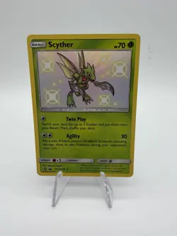 Scyther - SV1/SV94 - Pokemon Hidden Fates Sun & Moon Shiny Rare Card NM - Image 1