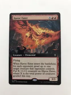 Havoc Eater Extended Borderless MTG Magic the Gathering Card NM Near Mint MKC - Image 1