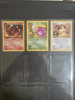 Vintage Pokemon TCG - Team Rocket Set Bundle - 3 Card - Conditions Vary See Pics - Image 1
