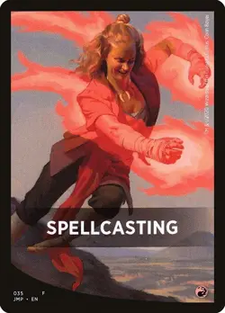 MTG Jumpstart Theme Card Token Spellcasting #035 PLAYSET 4x x4 - Image 1