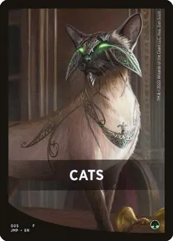 MTG Jumpstart Theme Card Token Cats #005 - Image 1