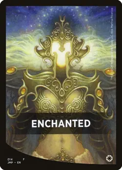 MTG Jumpstart Theme Card Token Enchanted #014 PLAYSET 4x x4 - Image 1