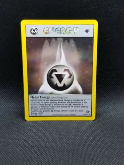 METAL ENERGY 19/111 1st Edition Neo Genesis Holo Rare Pokemon Card Light Play - Image 1