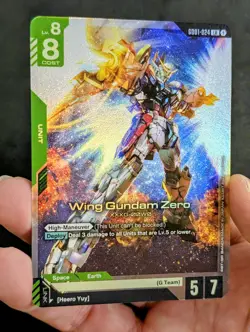 2x Wing Gundam Zero - GD01-024 LR GUNDAM TCG CARD GAME FOIL + Marida R - Image 1
