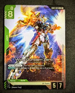 2x Wing Gundam Zero - GD01-024 LR GUNDAM TCG CARD GAME FOIL + Marida R - Image 2