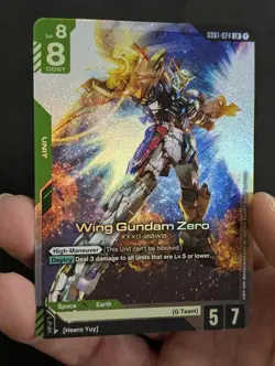 2x Wing Gundam Zero - GD01-024 LR GUNDAM TCG CARD GAME FOIL + Marida R - Image 3