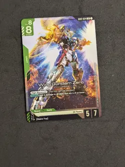 2x Wing Gundam Zero - GD01-024 LR GUNDAM TCG CARD GAME FOIL + Marida R - Image 5