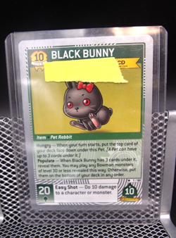 MapleStory iTCG Set 3: P3TS BLACK BUNNY #1/60 Silver Code Card - Image 2