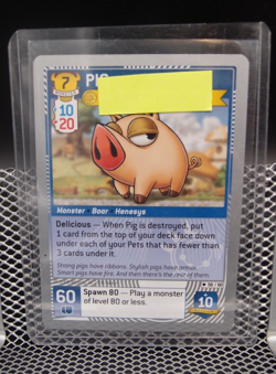 MapleStory iTCG Set 3: P3TS PIG #56/60 Silver Code Card - Image 1