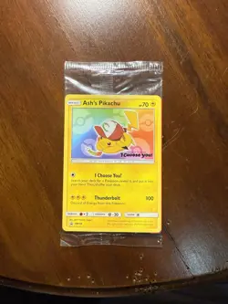 Pokemon Ash's Pikachu - SM108 - Promo Choose You Movie Card FACTORY SEALED - Image 1