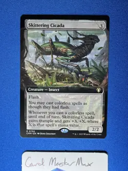 Skittering Cicada (Extended Art) R Commander Masters 750 Normal NM - Image 1