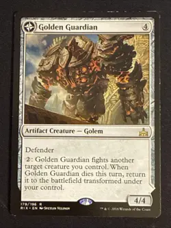 1x Golden Guardian Gold-Forge Garrison (178) Rivals of Ixalan MP MTG Magic x1 - Image 1