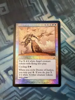 MTG Foil Decree of Justice EX/LP+ Scourge - Image 1
