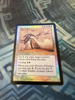MTG Foil Decree of Justice EX/LP+ Scourge - Image 2