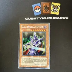 YUGIOH DARK MAGICIAN KNIGHT PRISMATIC SECRET RARE ROD-EN001 DAMAGED - Image 1