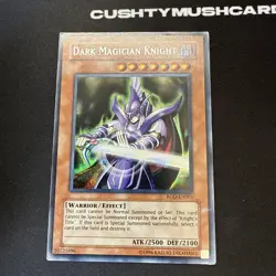 YUGIOH DARK MAGICIAN KNIGHT PRISMATIC SECRET RARE ROD-EN001 DAMAGED - Image 2