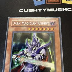 YUGIOH DARK MAGICIAN KNIGHT PRISMATIC SECRET RARE ROD-EN001 DAMAGED - Image 4