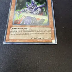 YUGIOH DARK MAGICIAN KNIGHT PRISMATIC SECRET RARE ROD-EN001 DAMAGED - Image 5