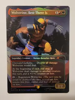 Mtg Secret Lair Marvel Wolverine, Best There Is NM Rainbow Foil - Image 1