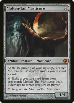 MTG Magic the Gathering 1x NM Molten-Tail Masticore - Scars of Mirrodin x1 - Image 1