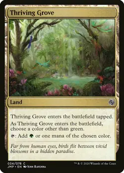 MTG Jumpstart C Thriving Grove #034 PLAYSET x4 4x - Image 1