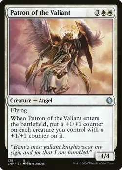 MTG Jumpstart U Patron of the Valiant #128 PLAYSET x4 4x - Image 1