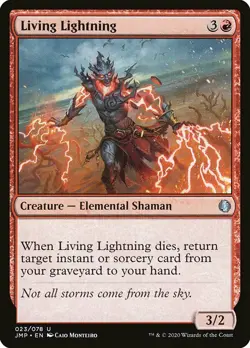 MTG Jumpstart U Living Lightning #023 PLAYSET x4 4x - Image 1
