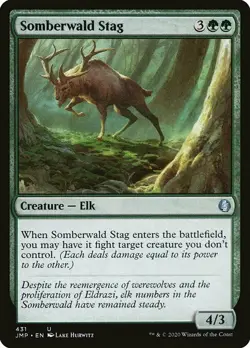 MTG Jumpstart U Somberwald Stag #431 PLAYSET x4 4x - Image 1