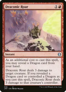 MTG Jumpstart U Draconic Roar #308 PLAYSET x4 4x - Image 1