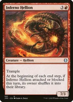 MTG Jumpstart U Inferno Hellion #337 PLAYSET x4 4x - Image 1
