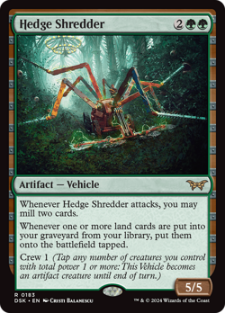 x1 Hedge Shredder DSK Duskmourn MTG 183 RARE M/NM 1x - Image 1